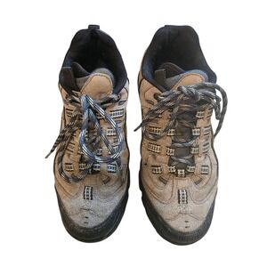Nevados Mens Hiking Shoes Tan Black Suede Low Top Trail Sneakers US 8 EUR 41
